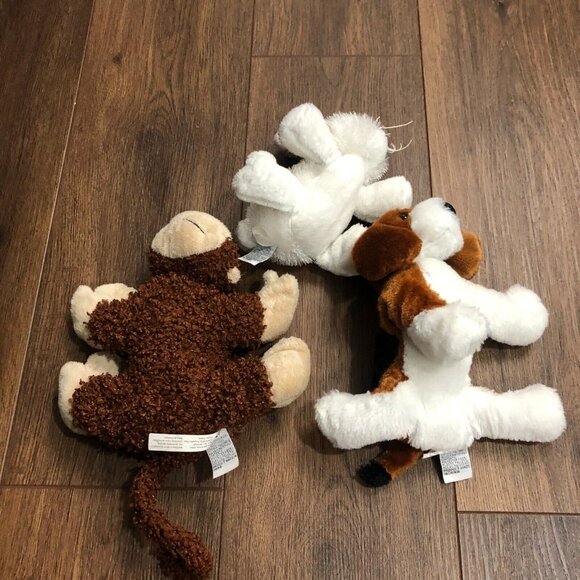 Ganz Webkinz HM078 HM080 HM141 Beagle Rabbit  Monkey Plushie Plush Bean Bag LOT - Picture 4 of 8